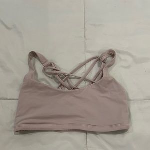 Lululemon baby pink sports bra
